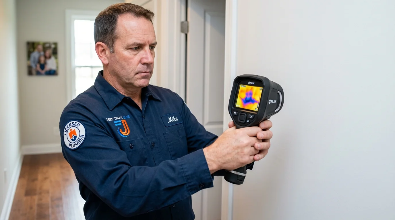 Thermal imaging leak detection by Johns Plumbing LLC in Clearfield